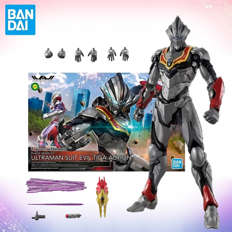 Model Kit Ultraman Tiga - 반다이 오리지널 정품 박스형 울트라맨 모델