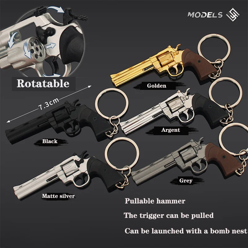 Model Kit Revolver - 7cm 분리형 콜트 357 리볼버 금속