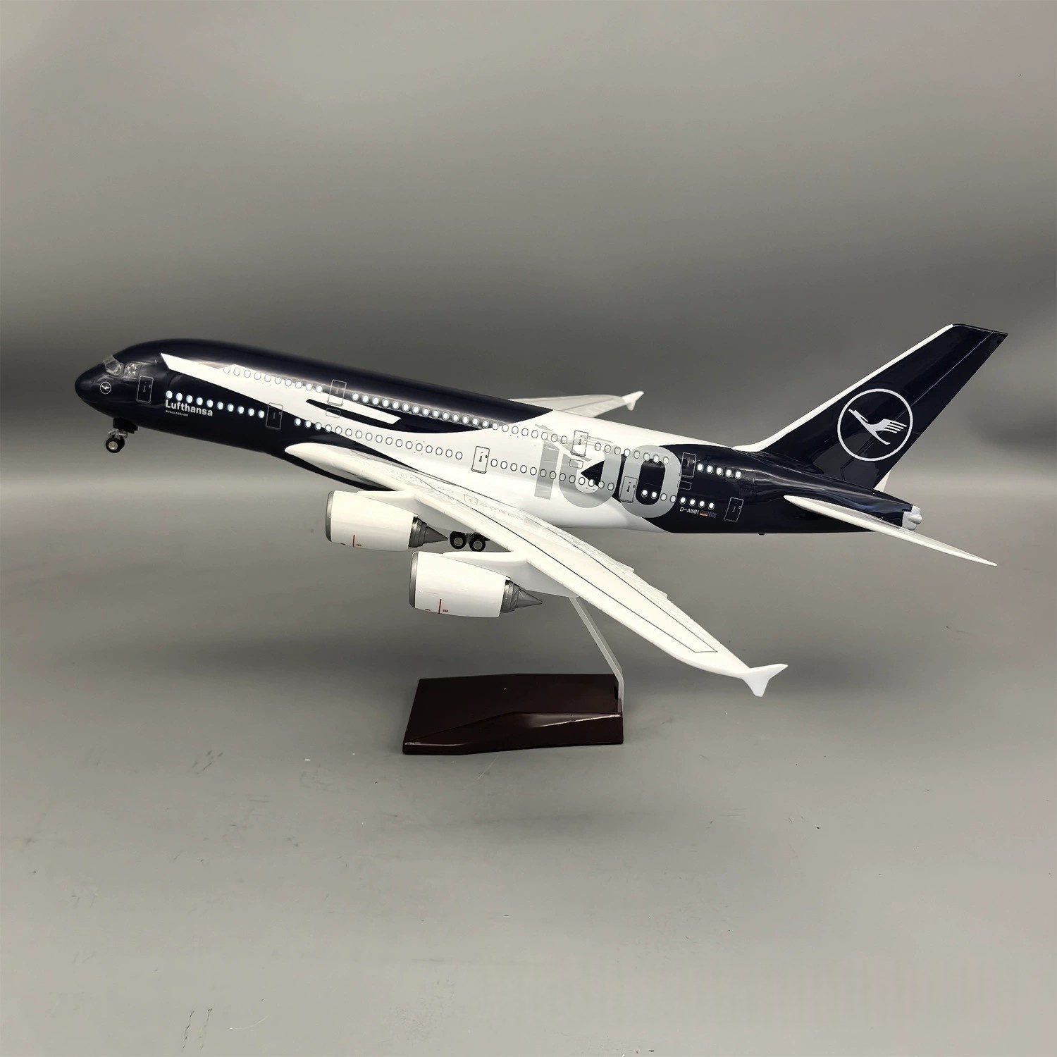Model Kit Plane - 새로운 45cm 루프트한자 A380 100주년 기념
