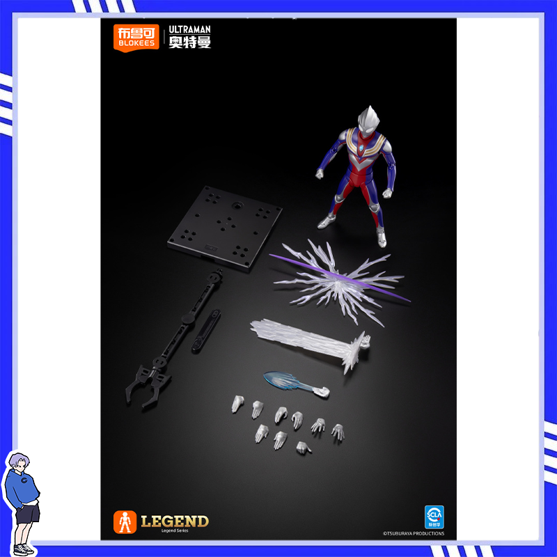 Model Kit Ultraman Tiga - 새로운 블로키즈 레전드 에디션 울트라맨 티가