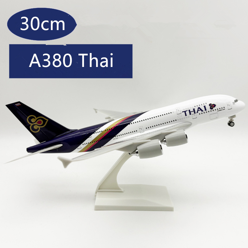 Model Kit Plane - 1/240 스케일 태국 A380 비행기 모형