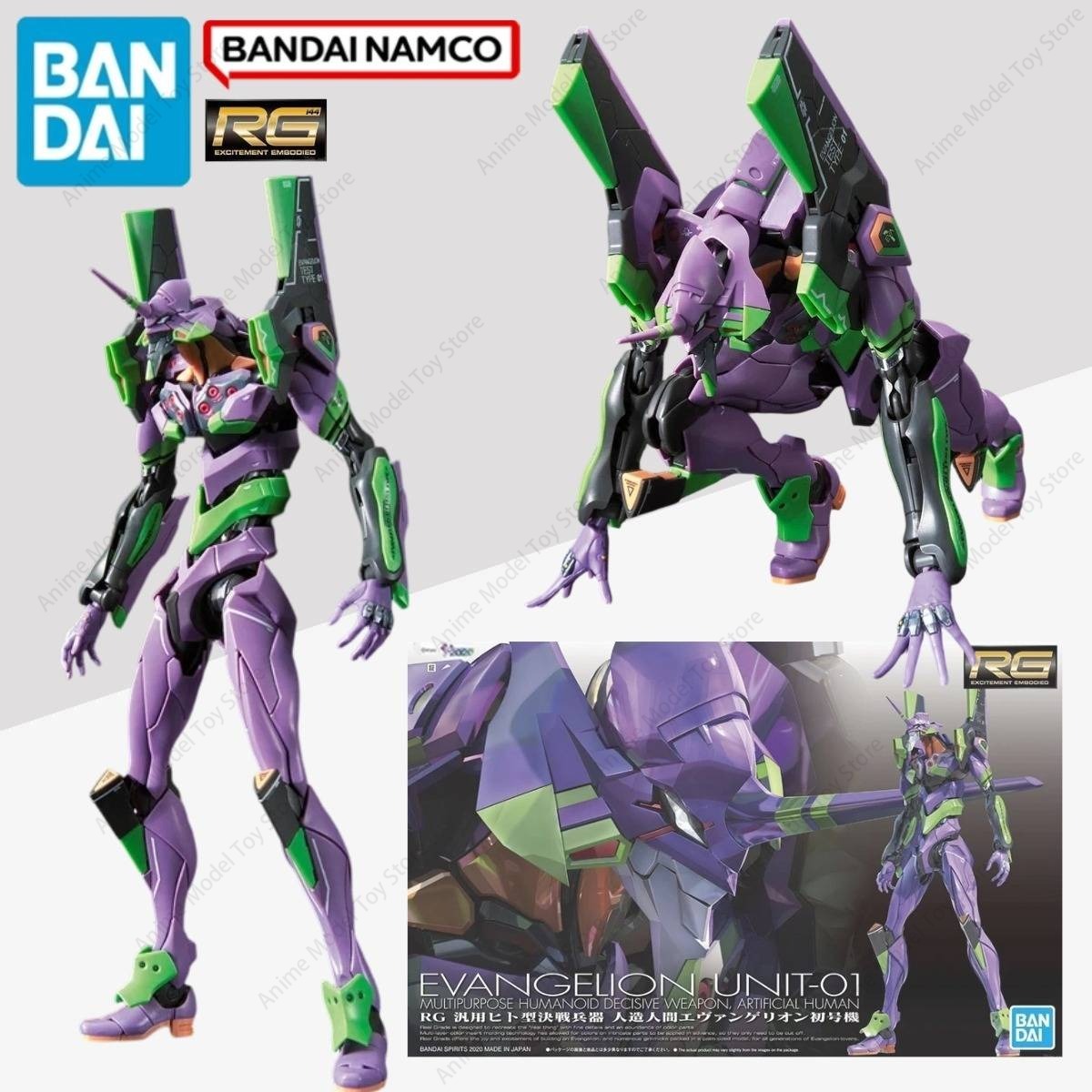 Model Kit Eva 02 - 오리지널 반다이 재고 있음 정품 피규어