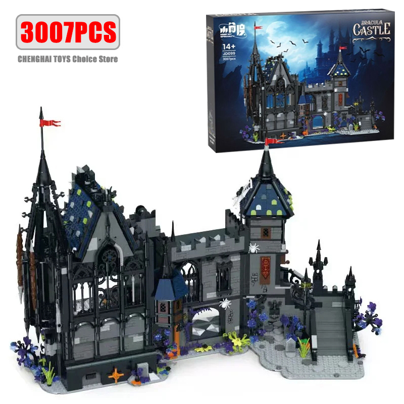 Model Kit Expert - 3007PCS 크리에이티브 전문가용 드라큘라 성 빌딩
