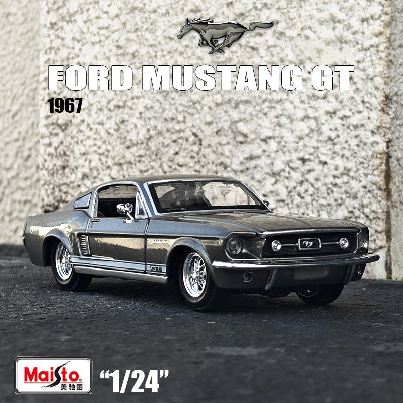 Model Kit Mustang - Maisto 1:24 1967 포드 머스탱 GT