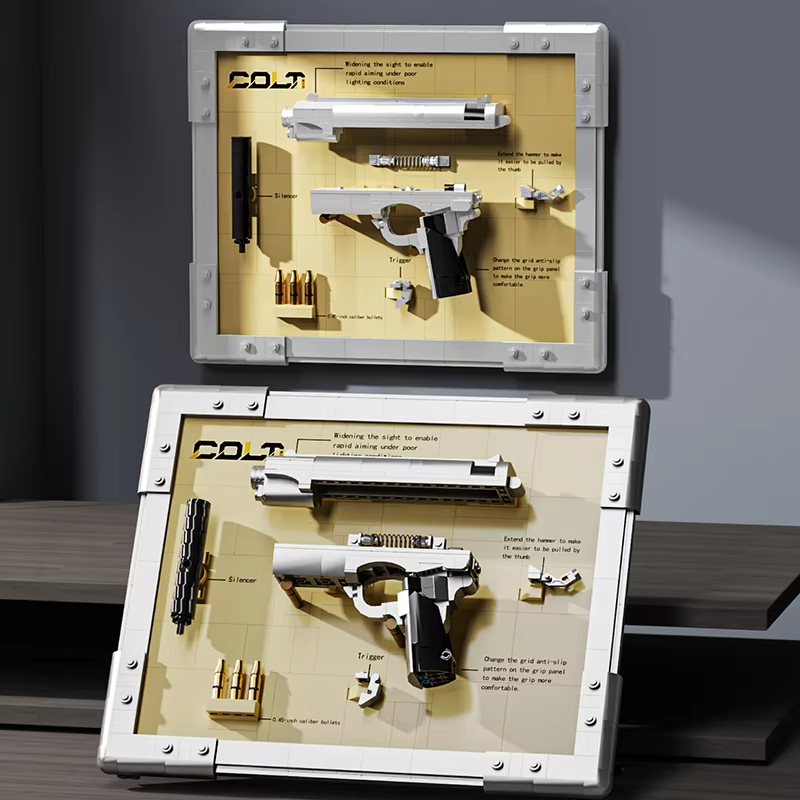 Model Kit Revolver - 기계식 리볼버 모델 블록: 콜트 &