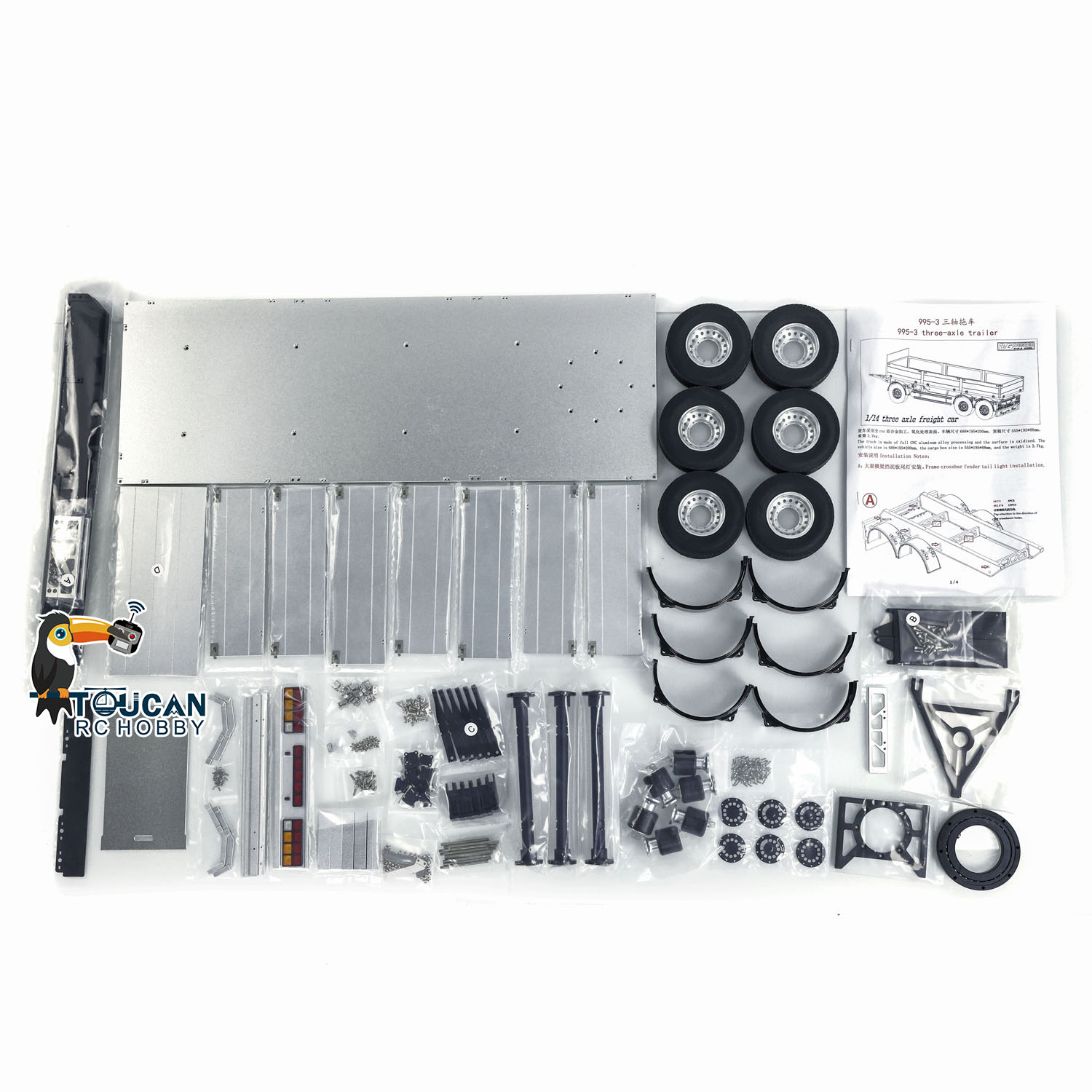 리모컨 유압 덤프 트럭용 풀 트레일러 키트, DIY 모 - Model Kit Hg 리뷰 및 가격