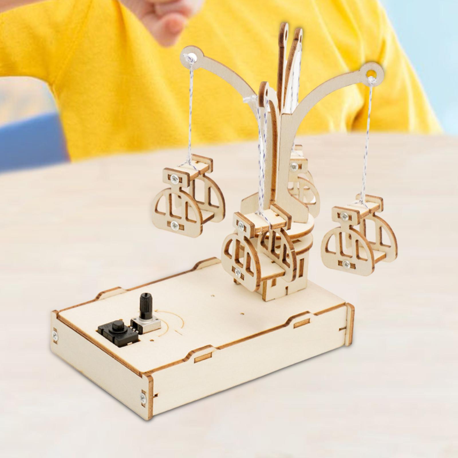 어린이 교육 활동을 위한 나무 회전 의자 모델 DIY  - Model Kit Revolver 리뷰 및 가격