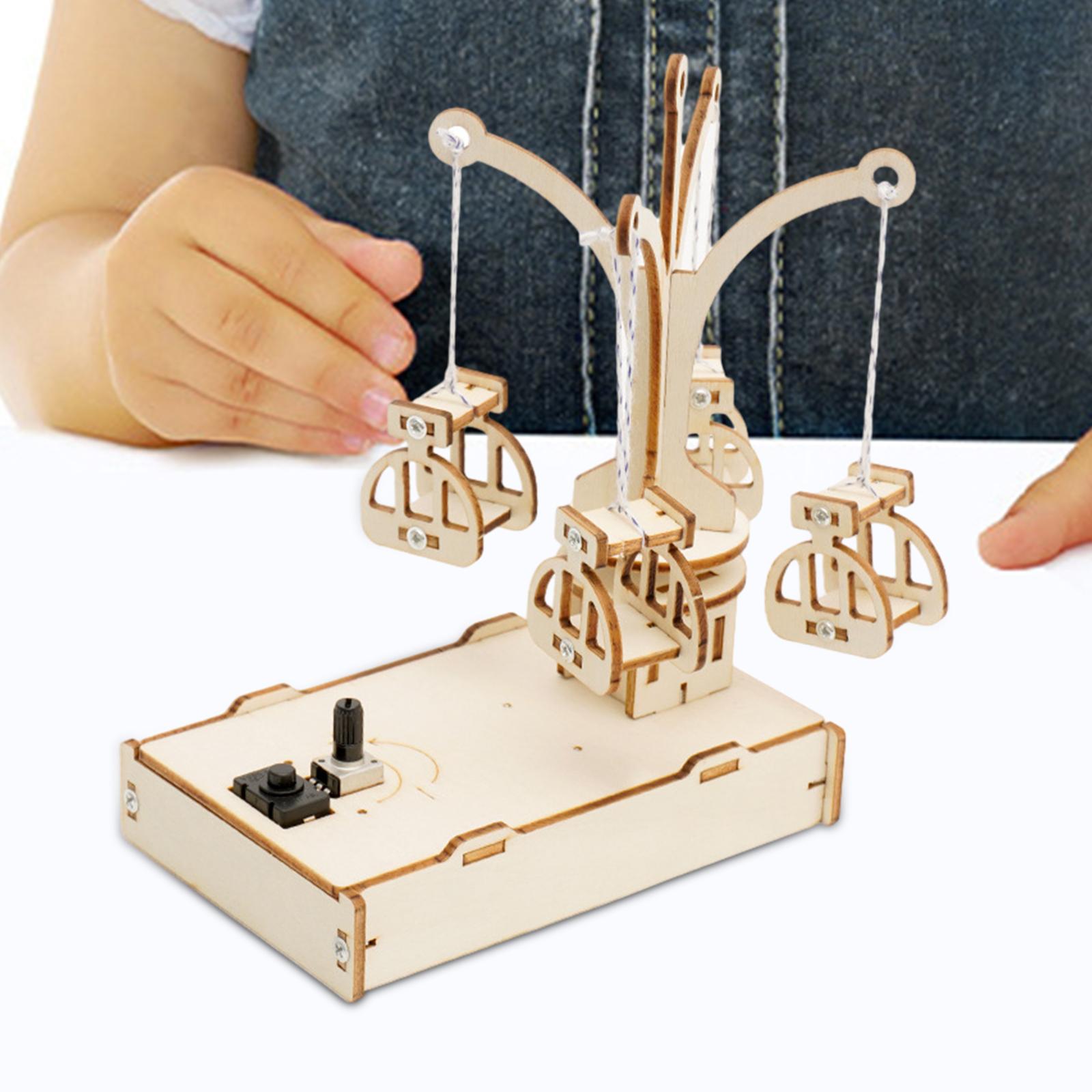 어린이 교육 활동을 위한 나무 회전 의자 모델 DIY  - Model Kit Revolver 리뷰 및 가격