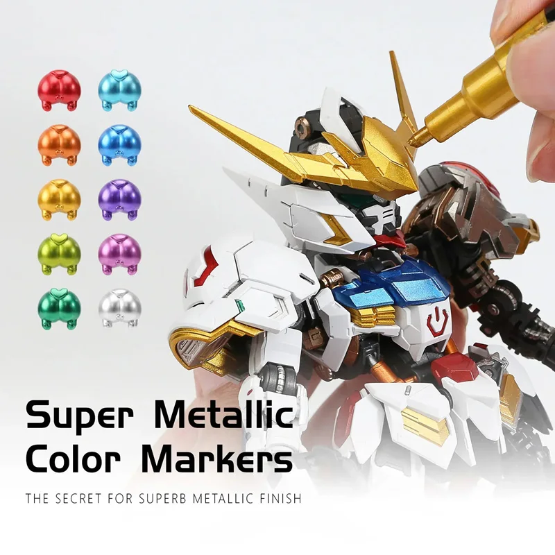 메탈릭 마커 컬러링 펜, 메카 페인팅 페인트 도구 세트 - Model Kit Markers 리뷰 및 가격