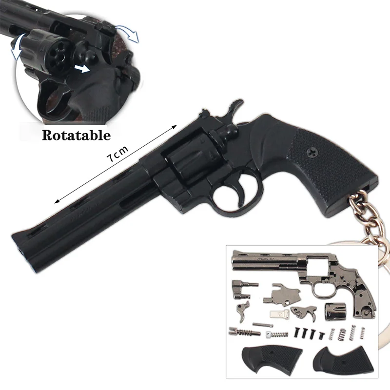 7cm 분리형 콜트 357 리볼버 금속 총 열쇠고리 모 - Model Kit Revolver 리뷰 및 가격