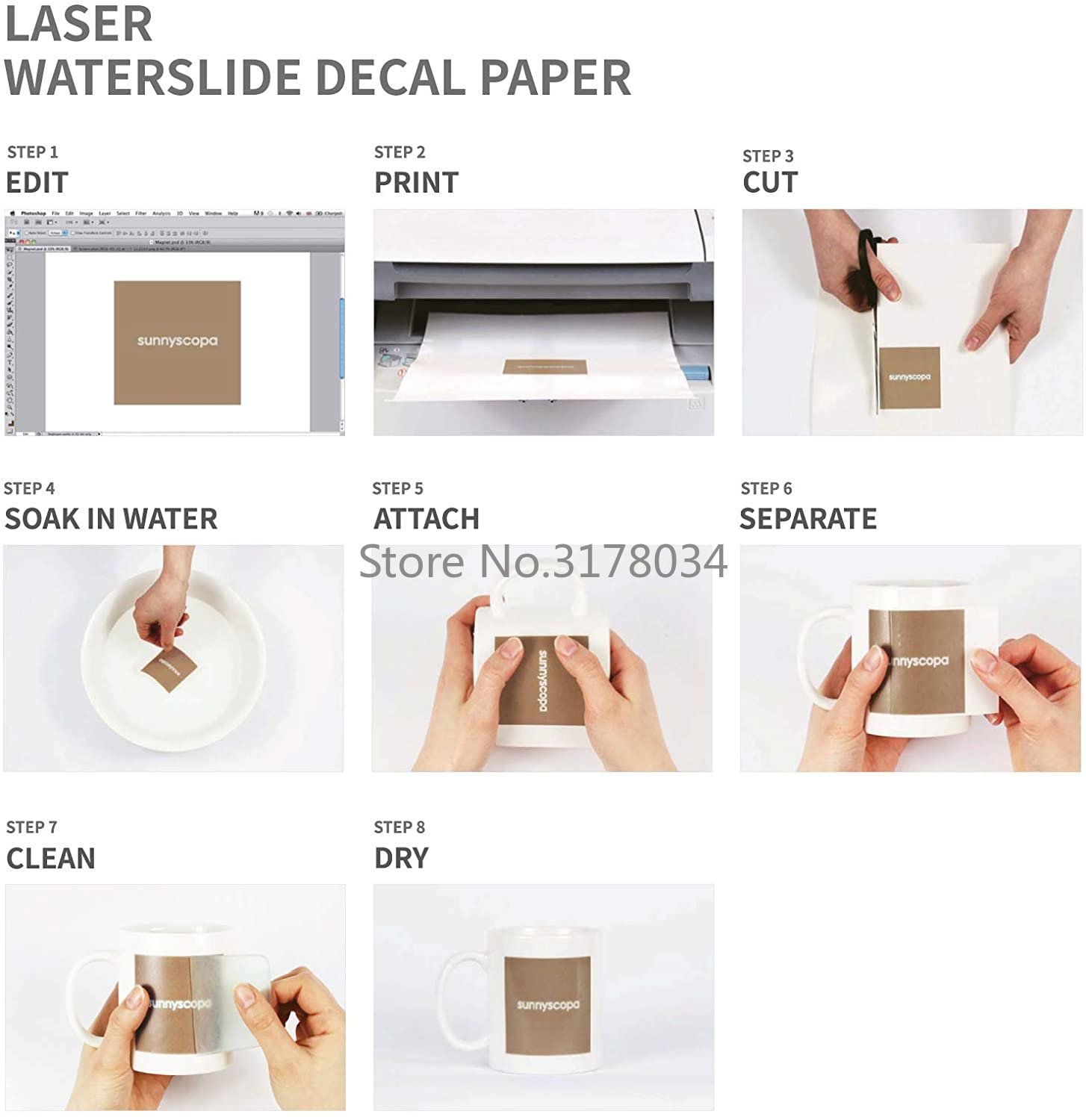 A4 화이트 컬러 레이저 프린터 워터 슬라이드 전사 용 - Waterslide Decal Paper 리뷰 및 가격