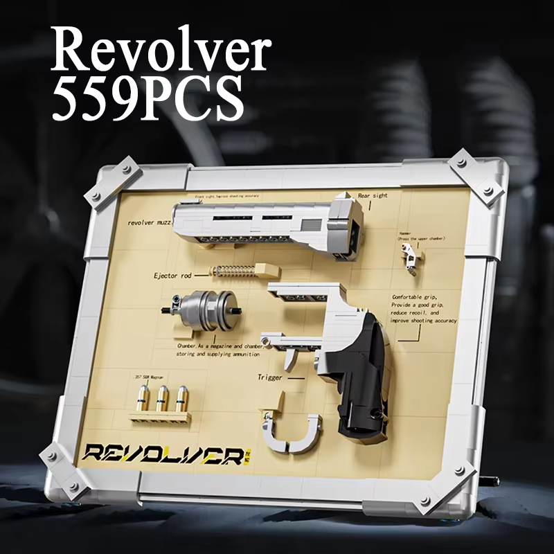 기계식 리볼버 모델 빌딩 블록 MOC: 콜트 & 웨스턴 - Model Kit Revolver 리뷰 및 가격