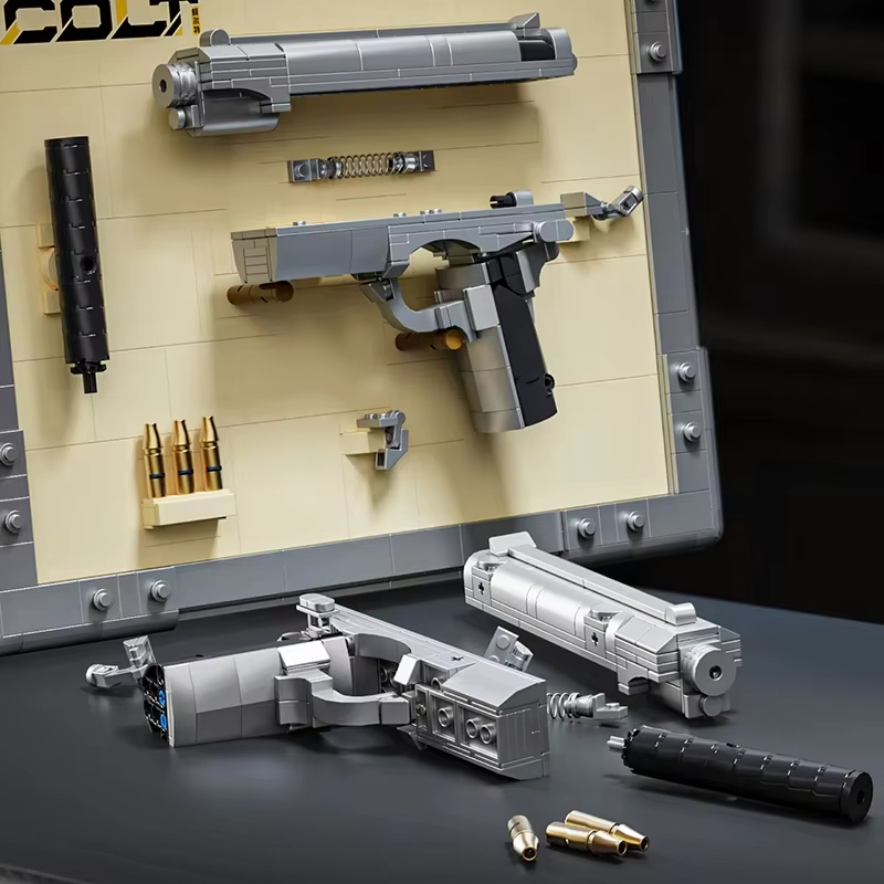 기계식 리볼버 모델 빌딩 블록 MOC: 콜트 & 웨스턴 - Model Kit Revolver 리뷰 및 가격