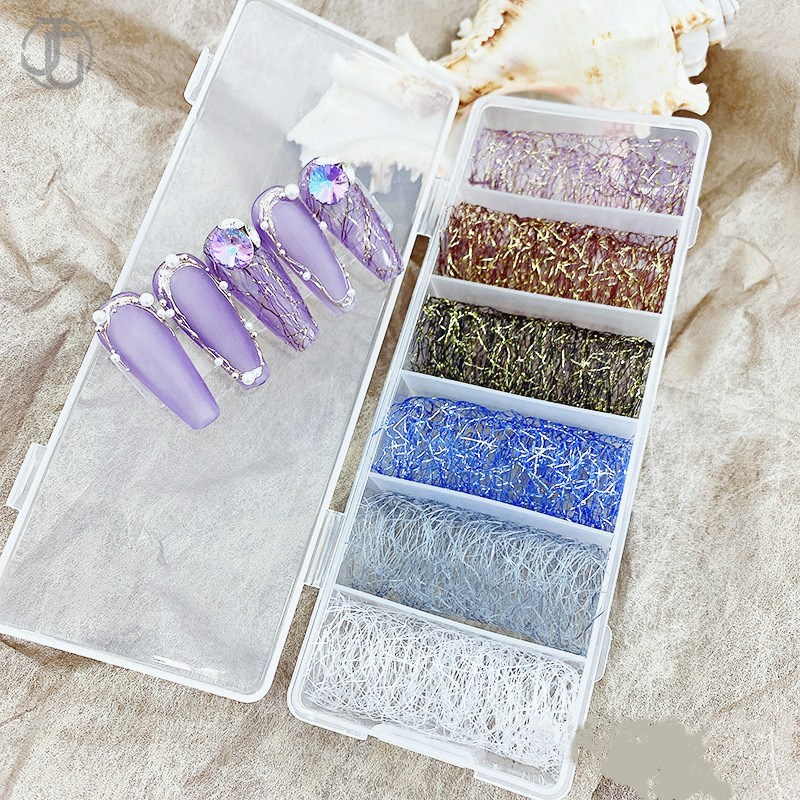 6 롤 오로라 네일 포일 전송 용지 스티커 보헤미아 슬 - Waterslide Decal Paper 리뷰 및 가격