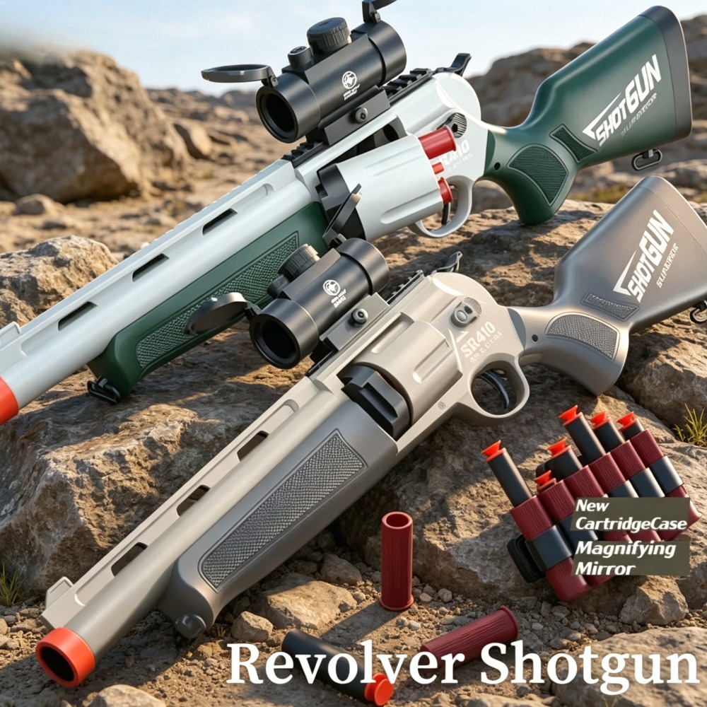 수동식 소프트 총알 쉘 발사 리볼버 에어소프트 라이플  - Model Kit Revolver 리뷰 및 가격