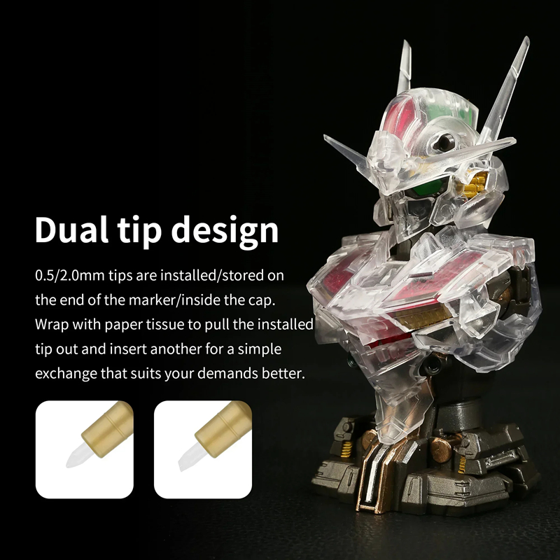 메탈릭 마커 메카 페인팅용 컬러링 펜 페인트 도구 세트 - Model Kit Markers 리뷰 및 가격