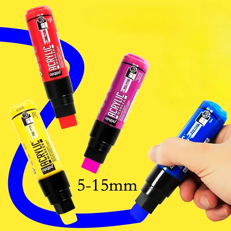 단일 아크릴 안료 마커 펜 5-15mm 두꺼운 비스듬한 - Model Kit Markers 리뷰 및 가격