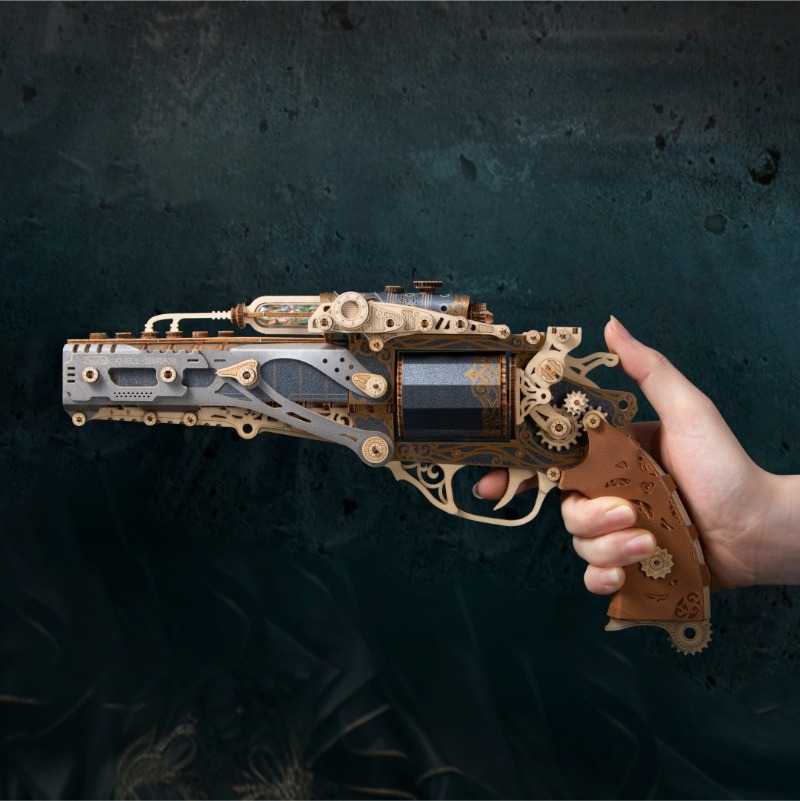 고양이 스팀 리볼버 조립 모델 키트 DIY 3D 나무  - Model Kit Revolver 리뷰 및 가격