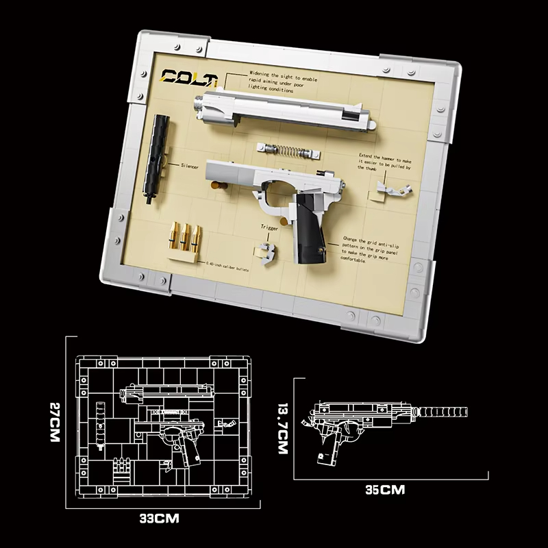 기계식 리볼버 모델 블록: 콜트 & 웨스턴 권총 키트, - Model Kit Revolver 리뷰 및 가격